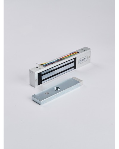 R-Lock RL-EM180-LSS - Электромагнитный замкок, 180кг, DC12/24B, цвет серебристый сатинированный алюминий RAL 7047, два датчика втроены в корпус замка: датчик Холла и магнито-контактный датчик в Нефтеюганске Электромагнитные замки Pintop.ru