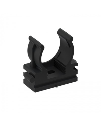 CFQ20 Держатель (клипса) для труб, для монтажного пистолета D20мм, цвет чёрный (50шт) Экопласт (41520BL) в Нефтеюганске Держатели, клипсы, скобы Pintop.ru