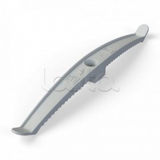 Держатель кабеля двусторонний для прямого монтажа серый (20шт/120шт уп/кор) Промрукав (PR13.0382)