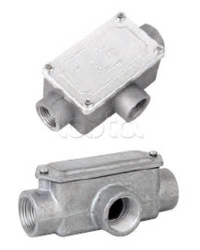 Коробка ответвительная алюминиевая, 3 ввода, М20х1,5 ,IP55, 118х67х42мм DKC 6330-20 в Нефтеюганске Распределительные коробки Pintop.ru