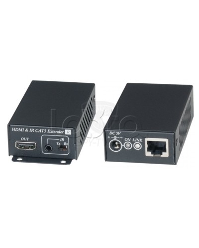 Комплект для передачи HDMI сигнала с ИК повторителем по одному кабелю витой пары SC&T HE02EI в Нефтеюганске Видеоусилители, Модуляторы, Делители Pintop.ru