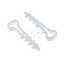 Дюбель-хомут для плоского кабеля (5-8мм) белый (100шт.) EKF PROxima (plc-nccf-5x8w)