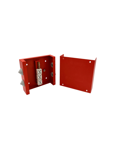 Коробка распределительная огнестойкая КРОПС, IP41, габаритные размеры 130х130х40 мм, для кабелей сечением до 6 мм2, 6 клемм КМ-Профиль (FRJB-KM-ST2-6-06-КРОПС-IP41) в Нефтеюганске Распределительные коробки Pintop.ru