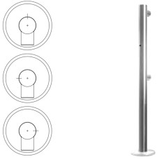 Стойка ограждения односторонняя с отверстием под фиксатор справа (антик серебро) Oxgard