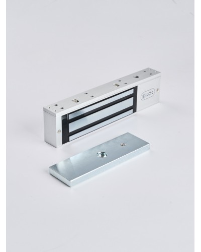 R-Lock RL-EM350-L0S - Электромагнитный замкок, 350кг, DC12/24B, цвет серебристый сатинированный алюминий RAL 7047 в Нефтеюганске Электромагнитные замки Pintop.ru