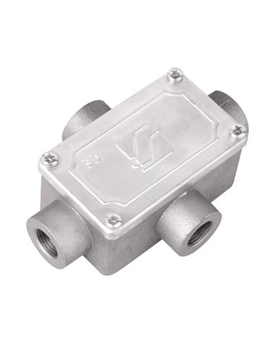 Коробка ответвительная алюминиевая, 4 ввода, М20х1,5 ,IP55, 118х83х42мм 6430-20 в Нефтеюганске Распределительные коробки Pintop.ru