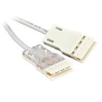 Патч-корд 110 тип-110 тип, 4 пары, Cat.5e, LSZH, 1 м серый Hyperline PC-110-110-4P-C5e-1M-LSZH-GY