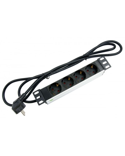 Блок евророзеток для 10 шкафов, горизонтальный, 4 розетки, 16 A Cabeus PDU-4P-2EU в Нефтеюганске Блоки розеток Pintop.ru