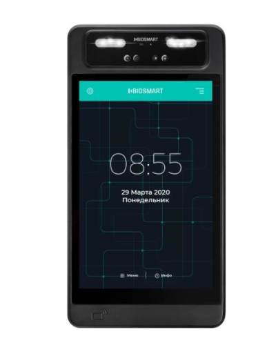 Терминал для биометрической идентификации по геометрии лица BioSmart QUASAR-MFR в Нефтеюганске Контроллеры Pintop.ru