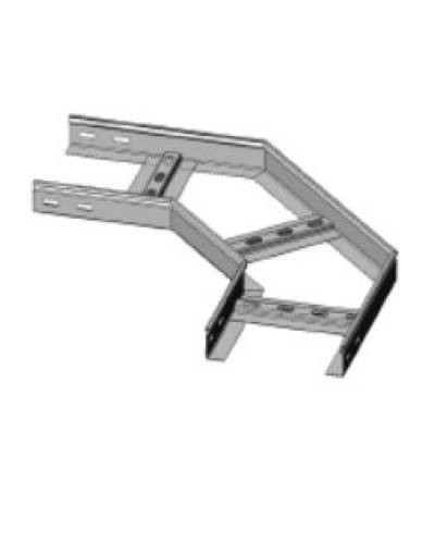 Угол горизонтальный 90° 500х80 (1,2) для лестничного лотка ПожТехКабель (650-516) в Нефтеюганске Кабельные лотки Pintop.ru