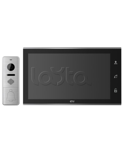 Комплектвидеодомофона CTV-DP4105AHD (черный) в Нефтеюганске Комплекты домофонов Pintop.ru
