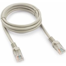Патч-корд медный U/UTP, категория 6, 24 AWG (0,51 мм), неэкранированный, LSZH, серый, 1 м.