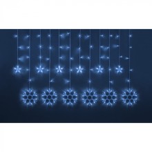 Гирлянда Navigator 95 122 NGF-D032-03 (бахрома звезды и снежинки Blue 2.5*1м IP2