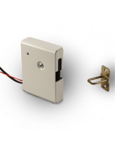 Замок электромеханический с толкателем и датчиком положения двери Promix-SM308.10.1 (белый) в Нефтеюганске Электромеханические замки Pintop.ru