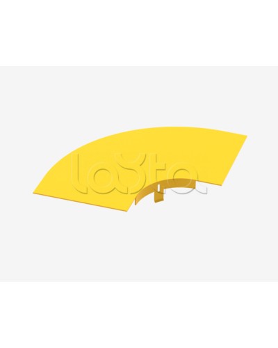 Крышка на горизонтальный изгиб на 90° Hyperline FBTR-120-ELB90CVR в Нефтеюганске Аксессуары для лотков Pintop.ru