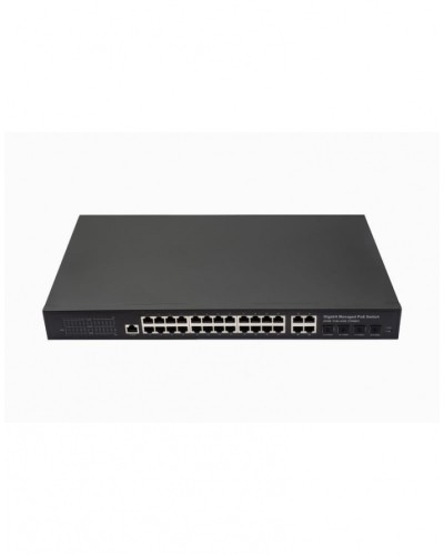 Управляемый L2 PoE коммутатор Gigabit Ethernet на 24 RJ45 PoE + 4 x GE Combo Uplink порта NST NS-SW-24G4G-PL в Нефтеюганске Коммутаторы Pintop.ru