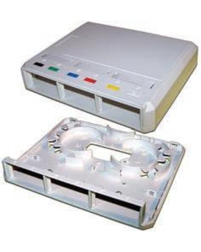 Коробка настенная оптическая на 3 модульные вставки, белая LANMASTER LAN-MB-3FO-WH в Нефтеюганске Распределительные коробки Pintop.ru