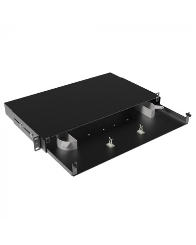 Оптическая полка выдвижная, без лицевой панели, неукомплектованная, 1U,черная DKC RNFPE1U24 в Нефтеюганске Кроссы оптические Pintop.ru