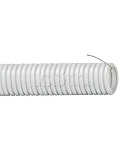 Труба гофр. ПВХ 16 мм с зондом (10 м) IEK (CTG20-16-K41-010I) в Нефтеюганске Труба гофрированная Pintop.ru