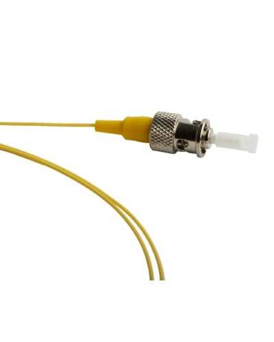 Пигтейл одномодовый оптический SM 9/125 (OS2), ST/UPC, 1 м, LSZH Hyperline FPT-B9-9-ST/UR-1M-LSZH-YL в Нефтеюганске Пигтейлы Pintop.ru