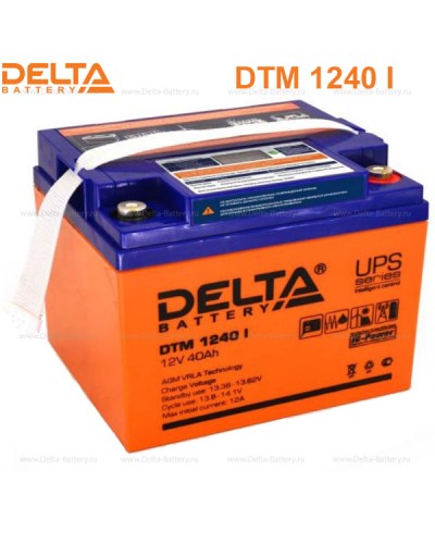 Аккумулятор свинцово-кислотный Delta DTM 1240 I в Нефтеюганске Электротехническое оборудование Pintop.ru