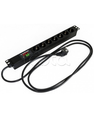 Блок розеток Hyperline SHE19-7SH-AV-2.5EU в Нефтеюганске Блоки розеток Pintop.ru