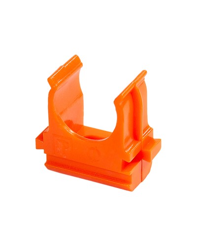 Крепёж-клипса для труб АБС-пластик оранжевая д32 (25шт/500шт уп/кор) Промрукав (PR13.0105) в Нефтеюганске Держатели, клипсы, скобы Pintop.ru