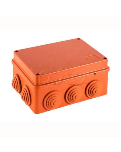 JBS150 Коробка огн. E110, о/п 150х110х70мм, без галогена,10 вых., IP55, 9P, (1,5-4 мм2), цвет оранж. Экопласт (43169HF) в Нефтеюганске Коробки (ОКЛ) Экопласт Pintop.ru