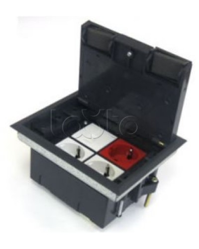 Люк в пол на 4 модуля (45х45 мм), с суппортом и коробкой, стальной Экопласт 70040 в Нефтеюганске Системы лючков и колонн Pintop.ru