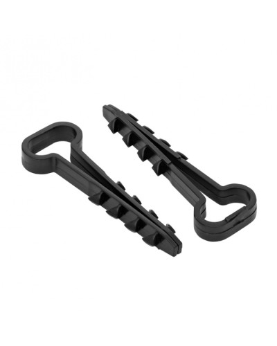 Дюбель-хомут (6х12 мм) для плоского кабеля черный (50 шт.) EKF PROxima (plc-cd-6x12b) в Нефтеюганске Крепеж: Дюбели, шурупы, саморезы Pintop.ru