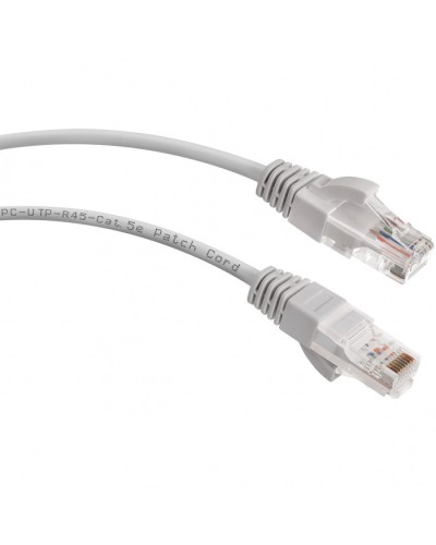 Шнур коммутационный 2xRJ-45/8P8C U/UTP кат.5е (1,5 м) Cabeus PC-UTP-RJ45-Cat.5e-1.5m в Нефтеюганске Патчкорды (медные) Pintop.ru