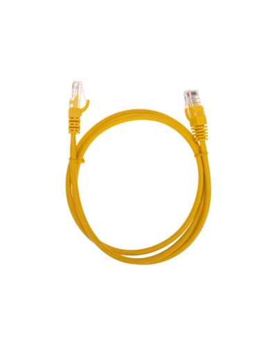 Патч-корд U/UTP, CAT 5e, RJ45-RJ45, 26AWG, LSZH, желтый, 1м REXANT 02-0105-1 в Нефтеюганске Патчкорды (медные) Pintop.ru