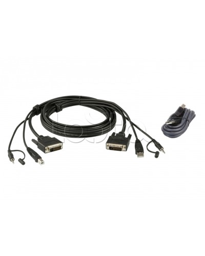 Комплект кабелей USB, DVI-D Dual Link для защищенного KVM-переключателя (1.8м) ATEN 2L-7D02UDX2 в Нефтеюганске Видеоусилители, Модуляторы, Делители Pintop.ru