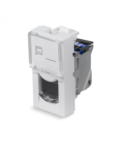 Модуль Keystone Jack RJ-45(8P8C), 180 градусов, категория 6, экранированная Cabeus (KJ-RJ45-Cat.6-SH-180T-FP-L-22,5) в Нефтеюганске Модули Keystone Pintop.ru