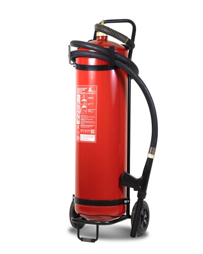Огнетушитель ПОЖТЕХНИКА ОП-50(з) МИГ Е (10А, 233В-3, С, Е) на тележке с перекр.стволом в Нефтеюганске Огнетушители Pintop.ru