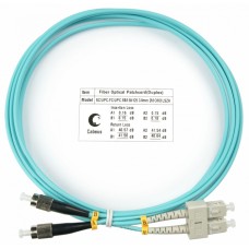 Шнур оптический duplex SC-FC 50/125 mm OM3 2м LSZH Cabeus FOP-50-SC-FC-2m