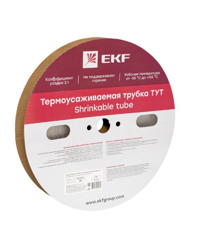 Термоусаживаемая трубка ТУТ 4/2 прозрачная рулон EKF PROxima (tut-4-tr) в Нефтеюганске Аксессуары для кабель-канала Pintop.ru