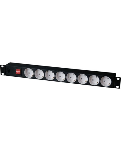 Блок розеток 1U, 8 розеток Schuko с фильтром TLK TLK-RS08MF1-BK в Нефтеюганске Блоки розеток Pintop.ru