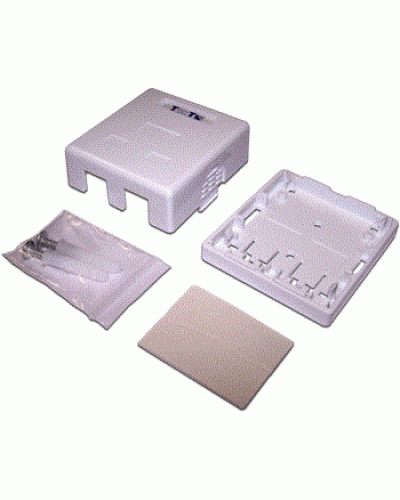 Коробка настенная на 1 порт для Keystone TWT TWT-SA1-WH в Нефтеюганске Распределительные коробки Pintop.ru