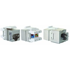 Модуль 16B-F6-07SL Eurolan Keystone категории 6, FTP, 1xRJ45, T568A/B, Silver Line, Q-Tool