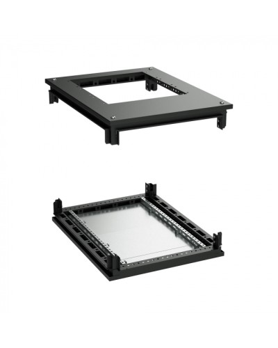 Крыша с фланцем и основание для 19 IT-CQE 800x800, RAL9005 DKC (R5RKTB88FITB) в Нефтеюганске Аксессуары для стоек и шкафов Pintop.ru