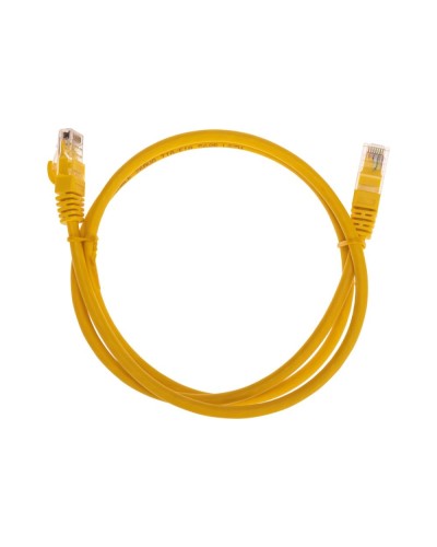 Патч-корд U/UTP, CAT 6, RJ45-RJ45, 26AWG, LSZH, желтый, 1м REXANT 02-0295-1 в Нефтеюганске Патчкорды (медные) Pintop.ru