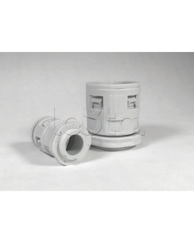 Муфта вводная для гофрированных труб серая ВМ-ГТ-32 Промрукав (PR08.3271) в Нефтеюганске Повороты, муфты, тройники Pintop.ru