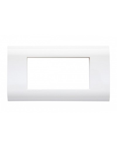 Рамка для модулей 22,5x45,0 мм 4 модуля, белая Eurolan (16M-00-04WT) в Нефтеюганске Комбинированные настенные розетки Pintop.ru