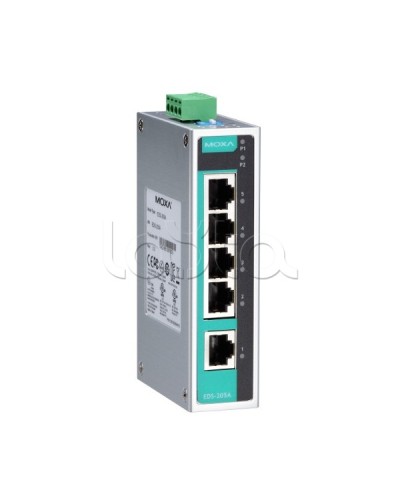 Коммутатор неуправляемый промышленный 5-портовый Moxa EDS-205A-T в Нефтеюганске Коммутаторы Pintop.ru
