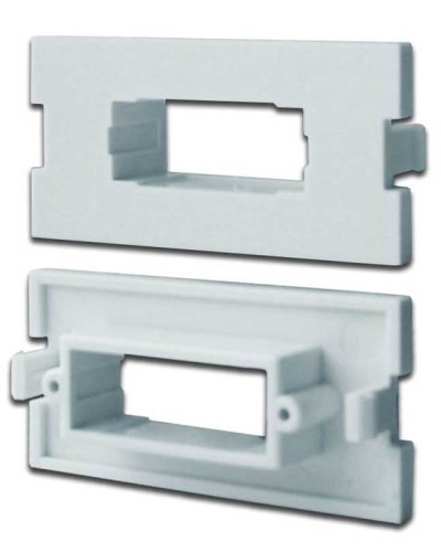 Вставка модульная под SC дуплексный адаптер в розетку LAN-MB, белая LANMASTER LAN-MBP-2SC-WH в Нефтеюганске Коннекторы Pintop.ru