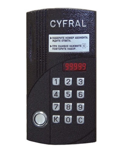 Блок вызова аудиодомофона на 20 абонентов Цифрал CCD-20/TC в Нефтеюганске Блоки вызова многоабонентные Pintop.ru