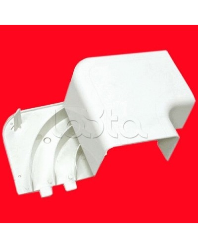 Угол плоский 100х40 с задней стенкой и разделителем для кабель-канала серии ARC-LAN, огнестойкость E15-E110 Экопласт 576314-E110 в Нефтеюганске Аксессуары для кабель-канала Pintop.ru