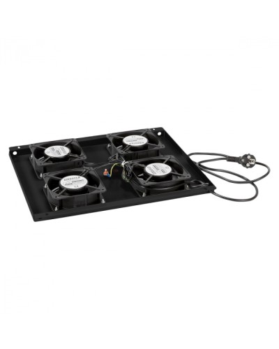 Панель вентиляционная с 4 вентиляторами Cabeus TRAY-60-BK в Нефтеюганске Вентиляторные модули Pintop.ru