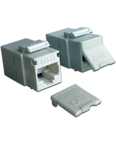 Повторитель портов RJ-45, неэкранированный, кат.6, формата Keystone, белый LANMASTER LAN-KCP45U6-WH в Нефтеюганске Проходные адаптеры Pintop.ru